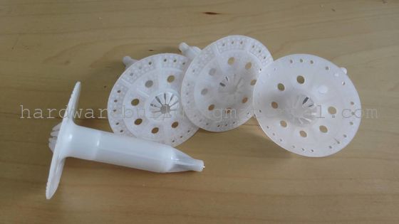 100mm length plastic insulation anchors for fixing with steel nail