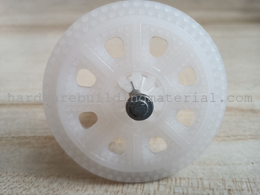 Length 60mm  Diameter 60mm Steel Nail Diameter4.5mm durable Plastic Insulation Fasteners For Exterior Wall