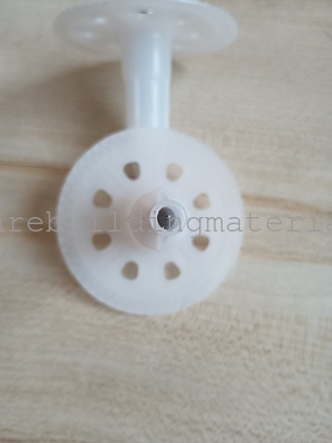Length 60mm  Diameter 60mm Steel Nail Diameter4.5mm durable Plastic Insulation Fasteners For Exterior Wall