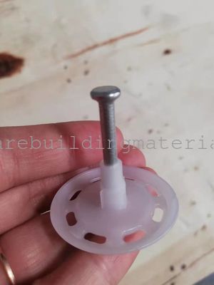 35mm washer  38mm 39mm 42mm length steel nail Plastic Expansion Insulation Anchor Nails for Fixing