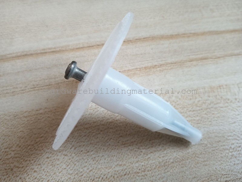 Length 60mm  Diameter 60mm Steel Nail Diameter4.5mm durable Plastic Insulation Fasteners For Exterior Wall